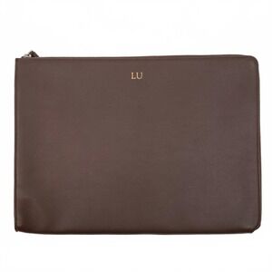 Leatherology Brown Leather Zip Laptop Sleeve | OS Regular